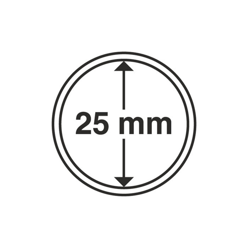 Капсула Leuchtturm для монет діаметр 25 мм