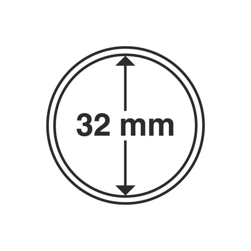 Капсула Leuchtturm для монет діаметр 32 мм