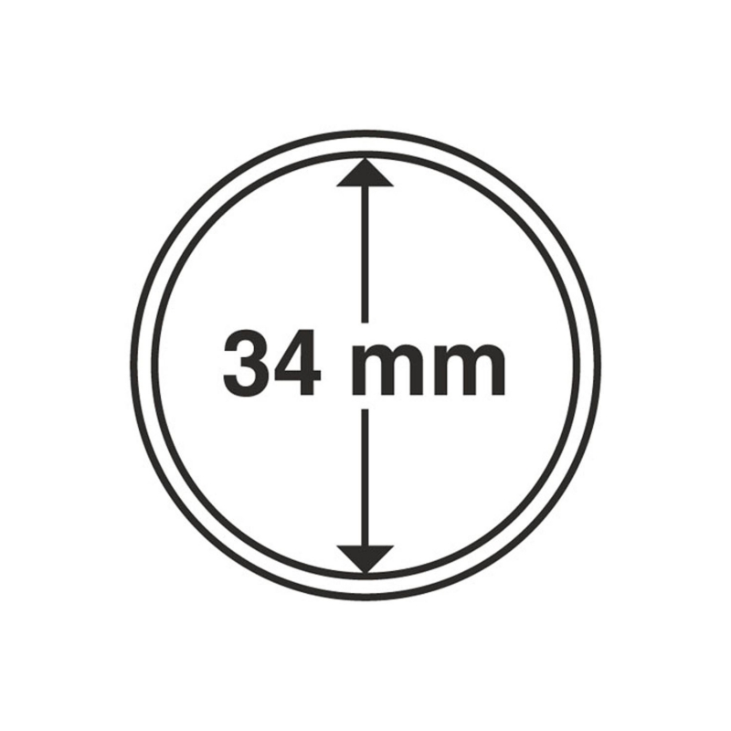 Капсула Leuchtturm для монет діаметр 34 мм